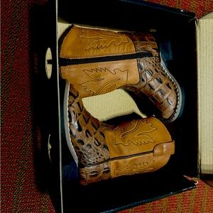 OLD WEST BSI1830 INFANT FAUX CROC SKIN BOOTS